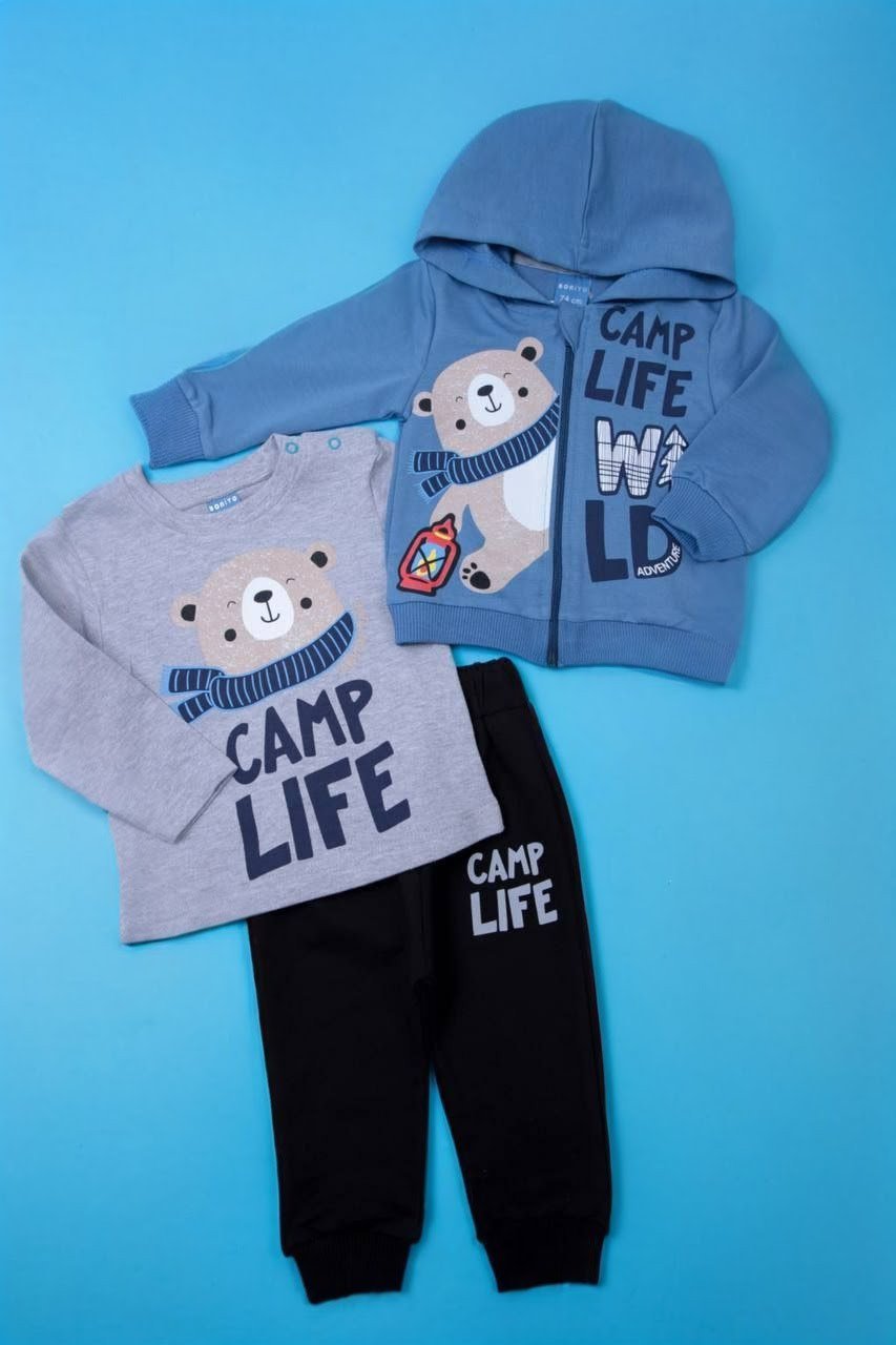 3-dalių vaikiškas kostiumėlis mergaitėms ir berniukams